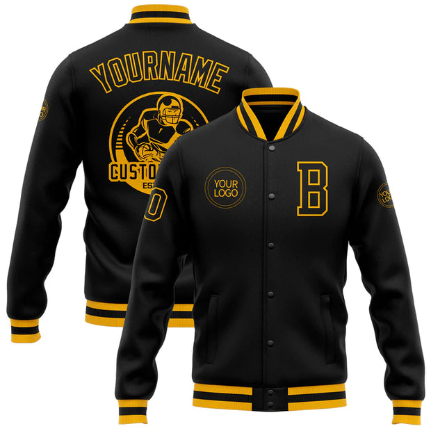 Custom Full-Snap Letterman Varsity Jacket