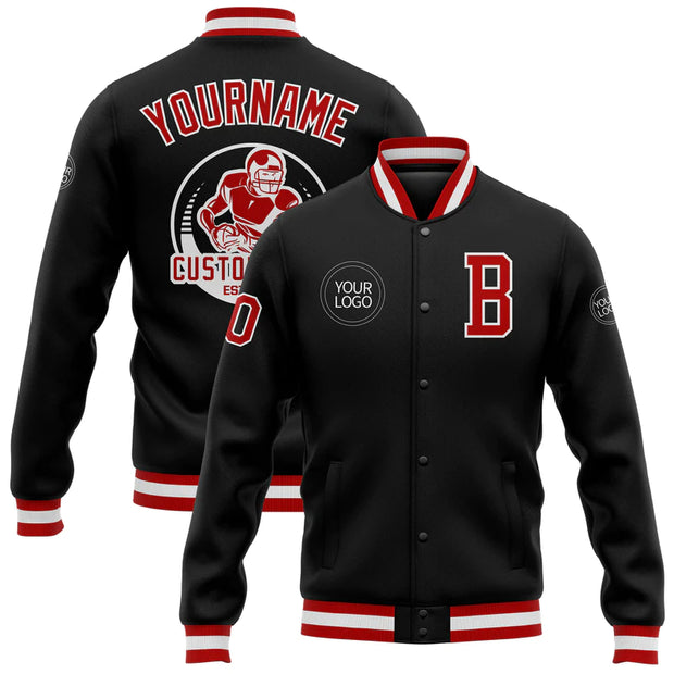 Custom Full-Snap Letterman Varsity Jacket